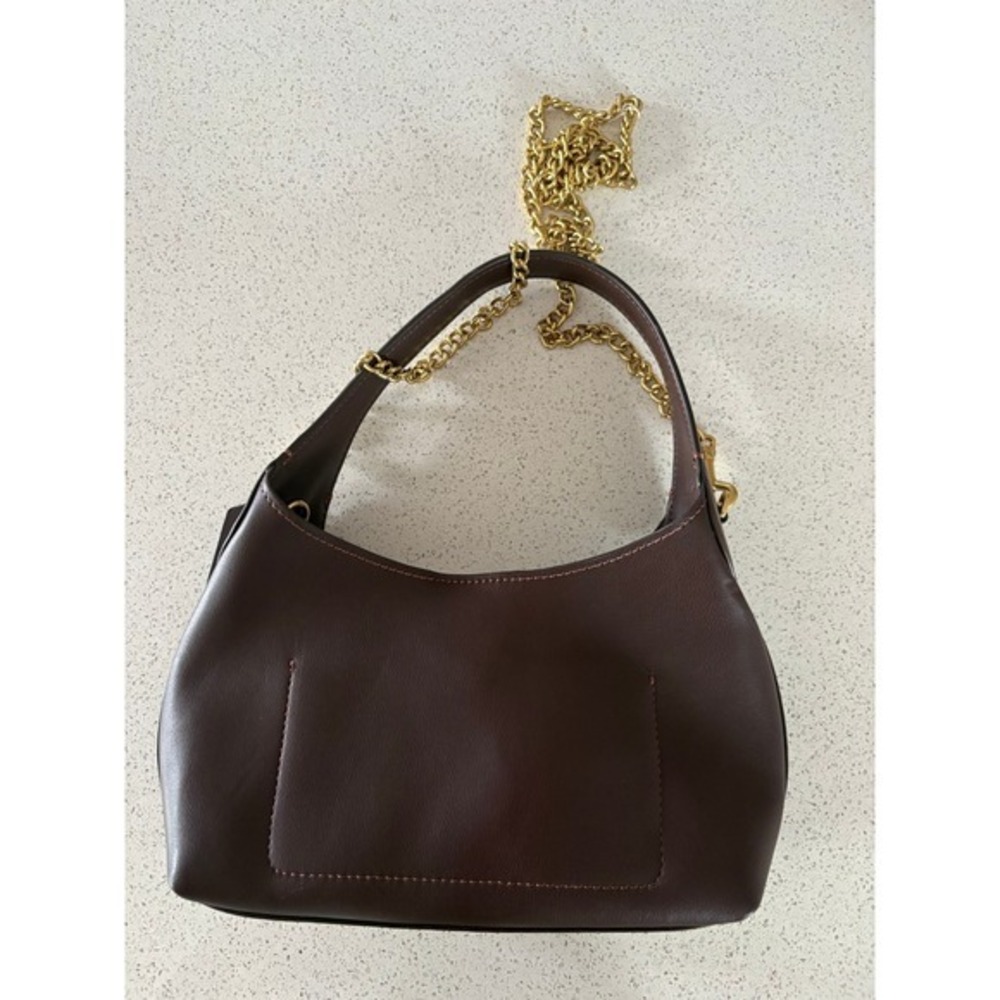Coach Brooklyn 23 Chain Shoulder Bag Maple Authentic Preppy Minimalist Old Money - Picture 4 of 15